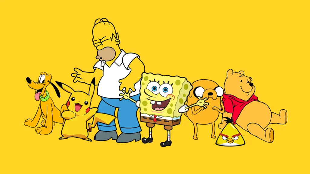 Personagens amarelos